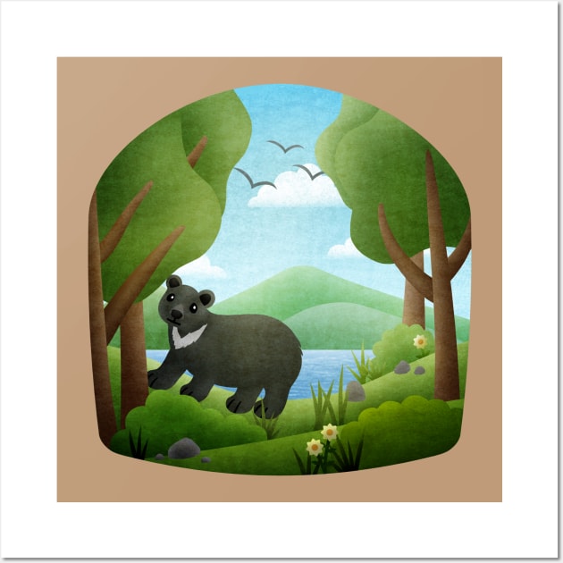 Formosan black bear Wall Art by CleanRain3675